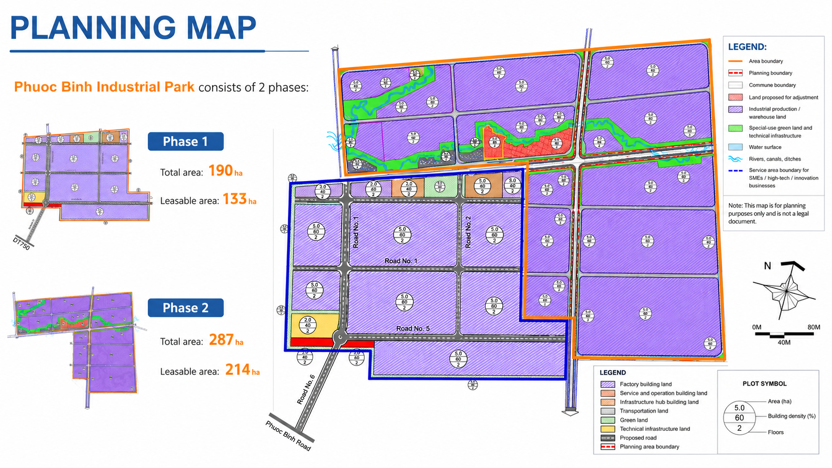 Industrial land for lease in Phuoc Binh Industrial park