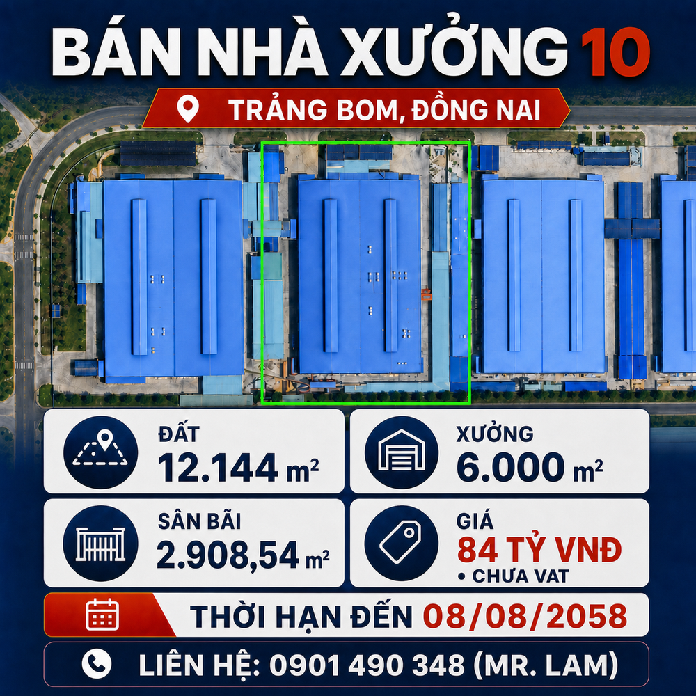 bán nhà xưởng xây sẵn