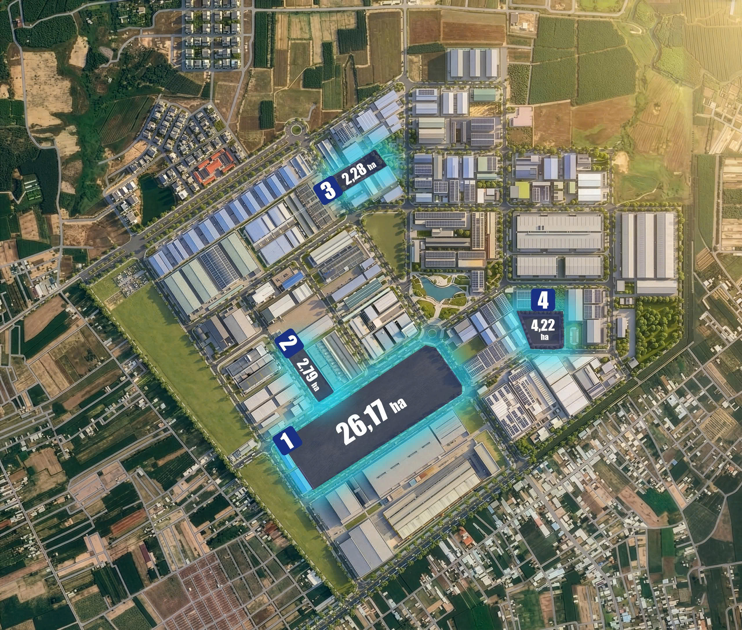 cho thuê đất kcn giang điền